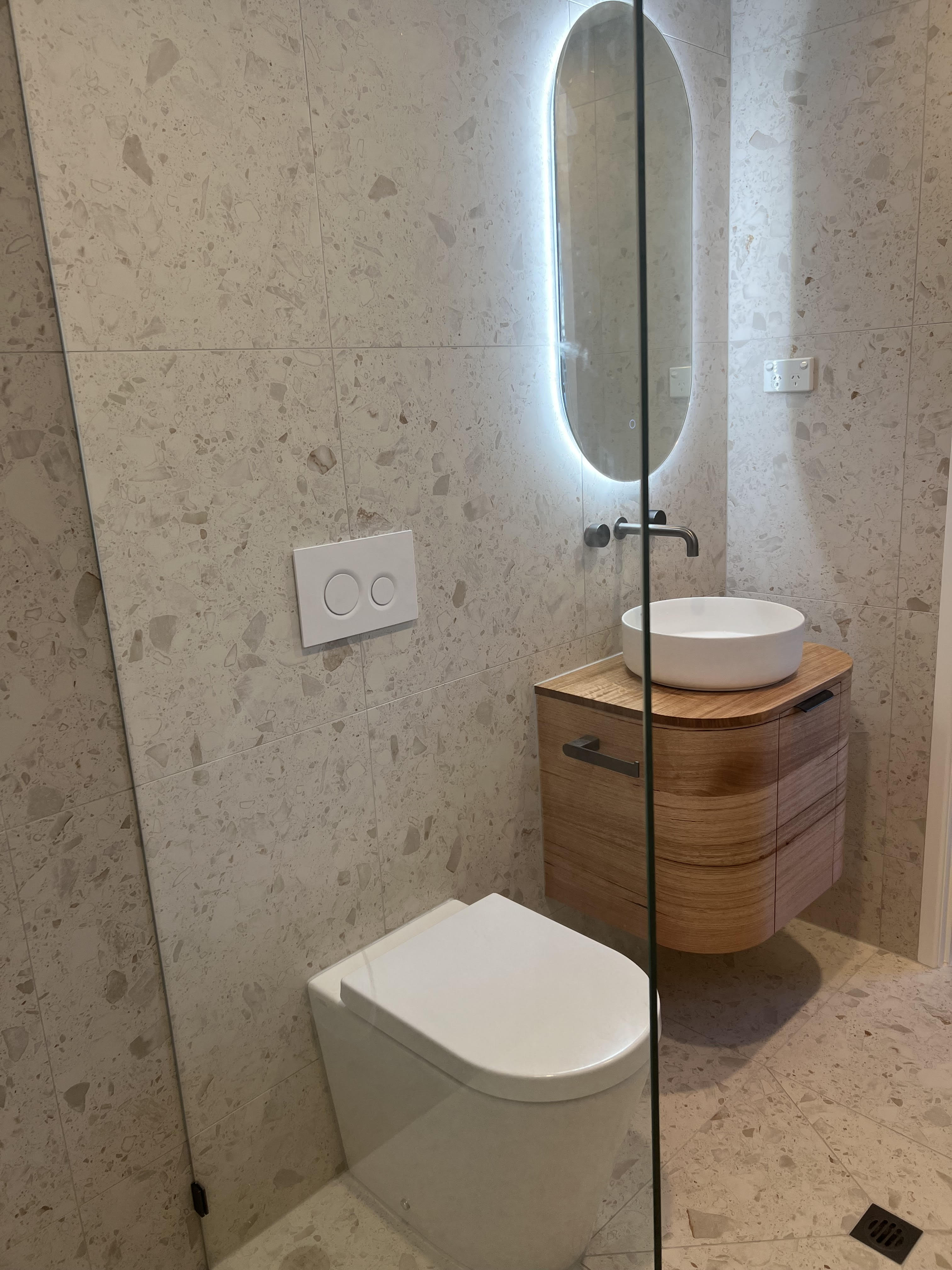 Bathroom renovation - toilet and vanity